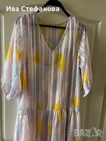 Разкошна нова ежедневна елегантна феерична нежна женствена рокля паднала ниска талия , снимка 3 - Рокли - 50054088