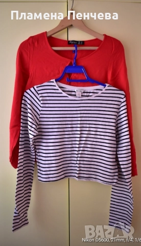 дамски дрехи, блузи, Тениски, потници, размер С , снимка 3 - Тениски - 52356509