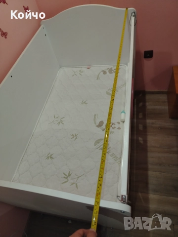 Люлееща се бебешка кошара от МДФ материал, снимка 9 - Кошарки - 52164863