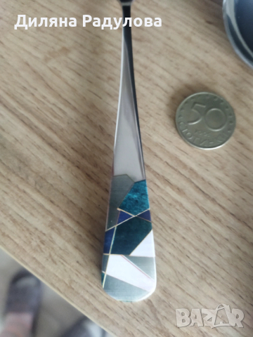 3 бр. метални декоративни лъжици, снимка 7 - Прибори за хранене, готвене и сервиране - 53426192