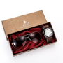 Мъжки подарен комплект, красиво опакован ръчен часовник и комплект слънчеви очила 2 в 1 