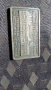 Плакет Метална визитна картичка на Монетния двор посребрена 