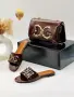 Dolce&Gabbana Елегантни Дамски Чехли С Ефектно Златисто Лого Код SEM-546 , снимка 3