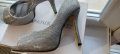 елегантни сребърни дамски летни обувки 38 номер, снимка 2