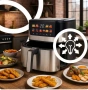 Смарт Еърфрайър , 2200W, XXL 6.5л, Wi-Fi Tuya App, 10 Програми, Неръждаема стомана, снимка 5