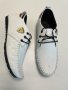 Мъжки обувки от Естествена кожа - Бели - 40, снимка 1 - Официални обувки - 41540534