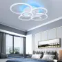 LED плафон 80 W с дистанционно, 75 × 55 × 16 см, димируем 3000–6500 K, снимка 1