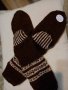 Ръчно плетени мъжки чорапи от вълна размер 43, снимка 1 - Мъжки чорапи - 39443928