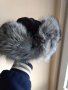 Зимна шапка с естествен косъм, снимка 5