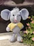 Плетена играчка Слон, Слонче, Плетени, ръчно изработени, прекрасен подарък, снимка 2