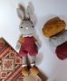 Детска играчка зайче, играчка ръчна изработка, плетени играчки, подарък за дете, снимка 2