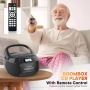 Нов Boombox Greadio CD-X2A:USB, AUX, CD Плейър, Касетофон, FM/AM радио, Bluetooth 5.1, дистанционно, снимка 5