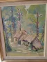 Красива авторска картина. Масло върху платно. Белгия. 1968г., снимка 5