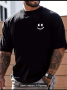 Мъжка тениска (черен цвят; M размер; 95% полиестер и 5% спандекс
