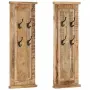 vidaXL Закачалки за дрехи, 2 бр, мангово дърво масив, 38x100 см, снимка 1