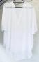 Италианска бяла блуза- туника, снимка 3
