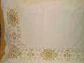 Винтидж покривка бяла рязяня бродерия, снимка 5