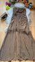 Официална светло кафява рокля с пайети, снимка 1 - Рокли - 41728519