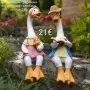Декоративни градински фигурки чифт влюбени патици 2 бр. , снимка 1