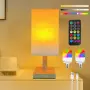 Безжива лампа с RGB E14, акумулаторна, дистанционно, таймер и димер, снимка 1