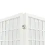 vidaXL Параван за стая, 3 панела, в японски стил, 120x170 cм, бял, снимка 6