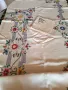 Ленена ръчно бродирана покривка., снимка 5