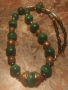 Уникален гердан от естествен малахит, снимка 1
