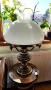 Уникална голяма настолна лампа с две стъкленици , снимка 1