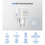 3989 Смарт Wifi контакт за 20 ампера - за климатик, бойлер, печка и др., снимка 4