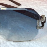 Cartier 2022 прозрачни дамски слънчеви очила Осмоъгълник с камъни, снимка 9 - Слънчеви и диоптрични очила - 38809240