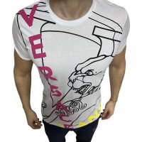 Мъжка тениска Versace Jeans White !!!, снимка 1 - Тениски - 39338378