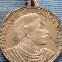 Стар медал Германия Вилхелм втори крал на Германия 39783, снимка 2 - Антикварни и старинни предмети - 42726092