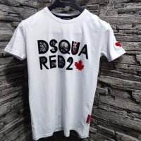 Бяла мъжка тениска  Dsquared2   код Br-S19, снимка 1 - Тениски - 41364441