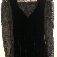 Маркова бляскава винтидж коктейлна рокля на Emanuel Ungaro, снимка 3 - Рокли - 39128723