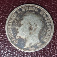 1 лев 1891 Фердинанд запазена сребърна монета, снимка 2 - Нумизматика и бонистика - 44336915
