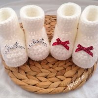 Чаровни бебешки терлички Ръчна изработка, снимка 1 - Бебешки обувки - 33892798