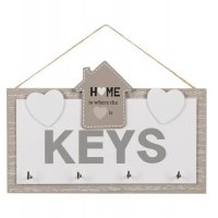 Кутия за ключове, дървена поставка за стена, 20*14см., снимка 2 - Декорация за дома - 35834574