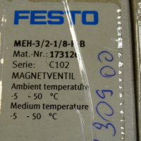 Пневматичен разпределител FESTO MOFH-3-1/8, FESTO MEH 3/2-1/8-P-B, снимка 10 - Резервни части за машини - 36170205