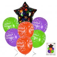 Комплект Балони "Happy Birthday" /7 броя/, снимка 1 - Декорация за дома - 34668462