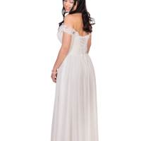 Сватбена / булчинска рокля в цвят Айвъри, снимка 5 - Сватбени рокли - 44823518