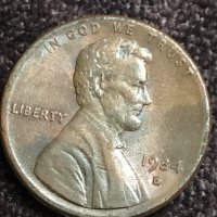 1 цент САЩ 1984 буква D, снимка 2 - Нумизматика и бонистика - 34844297