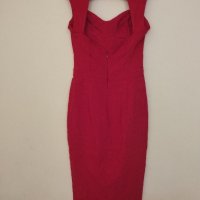 Елегантна червена рокля ASOS, снимка 2 - Рокли - 41584310