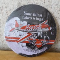 Метална Табела Кока Кола Coca Cola самолет реклама полет , снимка 1 - Други ценни предмети - 39092250