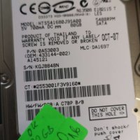 Твърд диск за компютър HDD Hitachi HTS541680J9Sa00 80Gb 2.5'', снимка 1 - Твърди дискове - 42688439