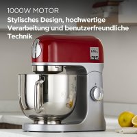 Кухненски робот KENWOOD KMX750RD Планетарен миксер 1000 W, снимка 7 - Кухненски роботи - 41799324