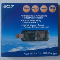 Модем Acer Wi-fi USB, снимка 1 - Мрежови адаптери - 34059303