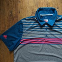 adidas Ultimate365 3-Stripes Heathered Polo Shirt - страхотна мъжка тениска, снимка 4 - Тениски - 40882871