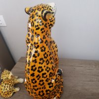Красив голям порцеланов леопард с малкото си, снимка 9 - Антикварни и старинни предмети - 35927040