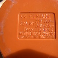 Подвижен трифазен контакт ELMARK HT-225 32A IP44 3P+N+E 400V, снимка 5 - Друга електроника - 42641144