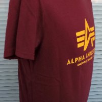 Оригинална мъжка тениска Alpha Industries размер М, снимка 6 - Тениски - 44356846